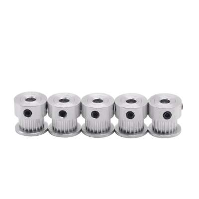 5pcs GT2 alumium timing pulley 36teeth alumium bore 8mm fit for GT2 belt width 6mm for CNC 3D printer parts Free shipping