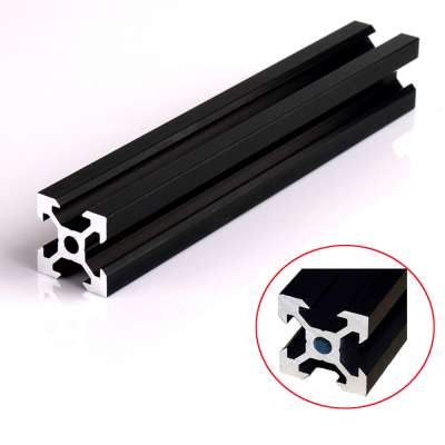 1PC BLACK 2020 V-slot European Standard Anodized Aluminum Profile Extrusion Linear Rail  for CNC 3D Printer