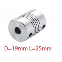 1pcs 5x8mm CNC Motor Jaw Shaft Coupler 5mm To 8mm Flexible Coupling OD 19x25mm wholesale Dropshipping