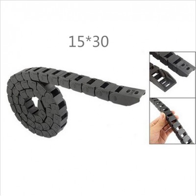 Free Shipping 1M 15 x 30 mm R38 Plastic Cable Drag Chain For CNC Machine,Inner diameter opening cover