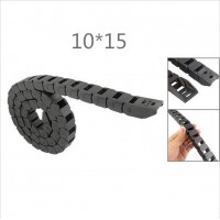 Free Shipping 1M 10 x 15 mm R28 Plastic Cable Drag Chain For CNC Machine,Inside diameter not open cover